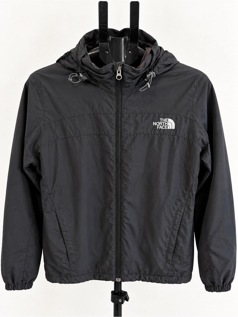 The North Face Black Hooded Windbreaker Jacket